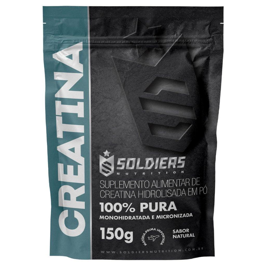Creatina Monohidratada 150g- 100% Pura Importada - Soldiers Nutrition - Tartaruga Shop