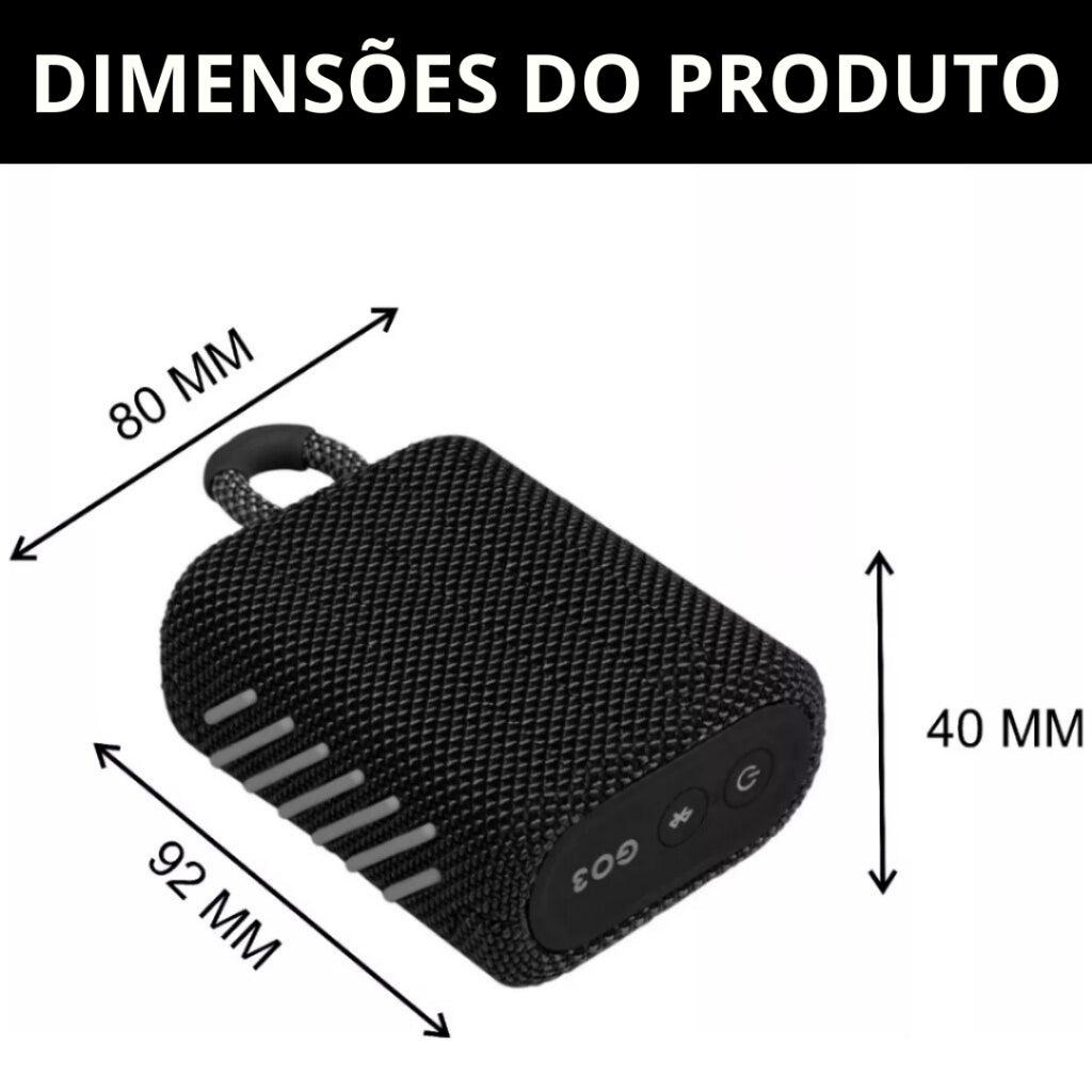 Caixa de Som JBL Go 3 - Tartaruga Shop