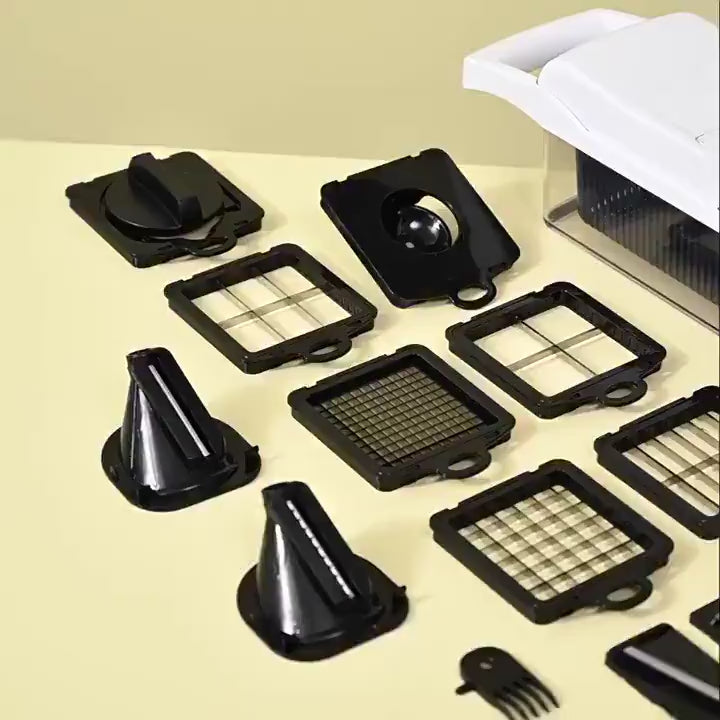 14-in-1 Vegetable, Fruit &amp; Vegetable Slicer, Cutter &amp; Grater