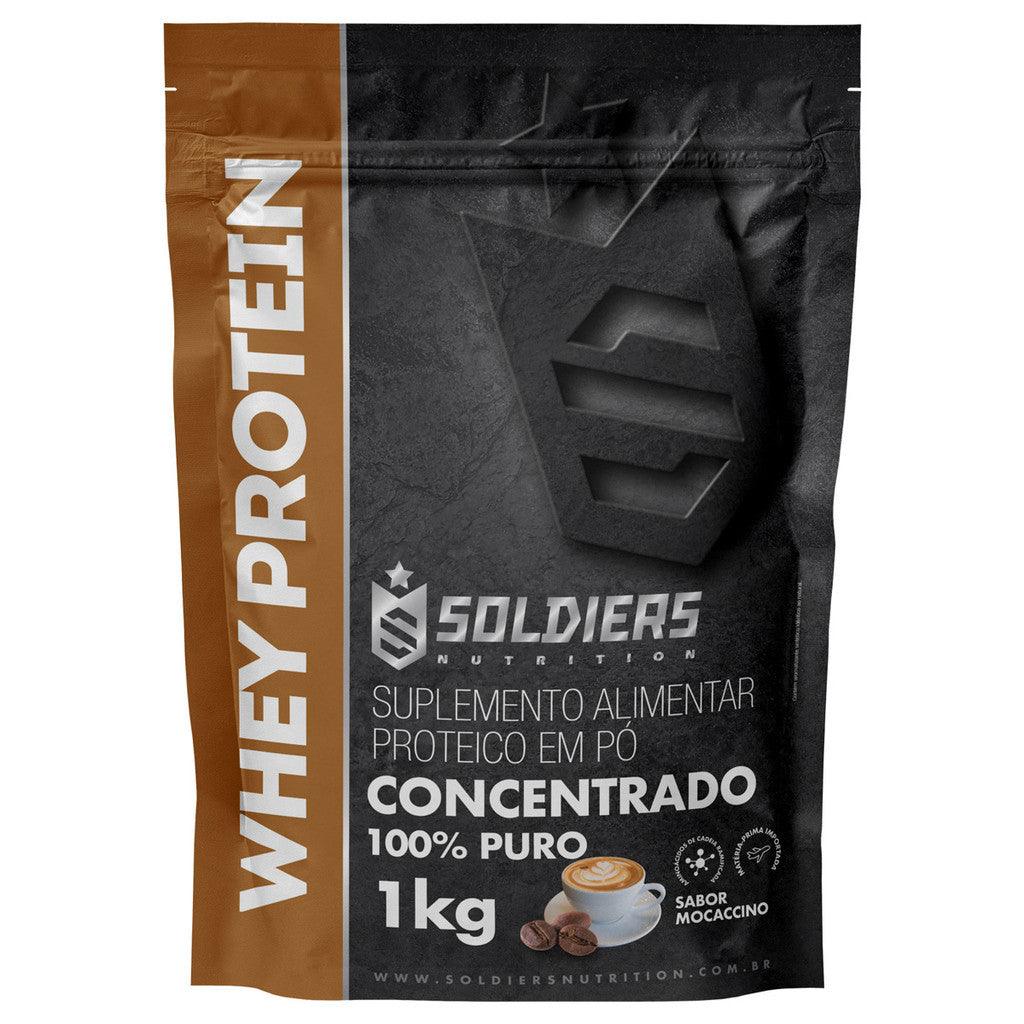 Whey Protein Concentrado 1kg - 100% Importado - Soldiers Nutrition - Tartaruga Shop