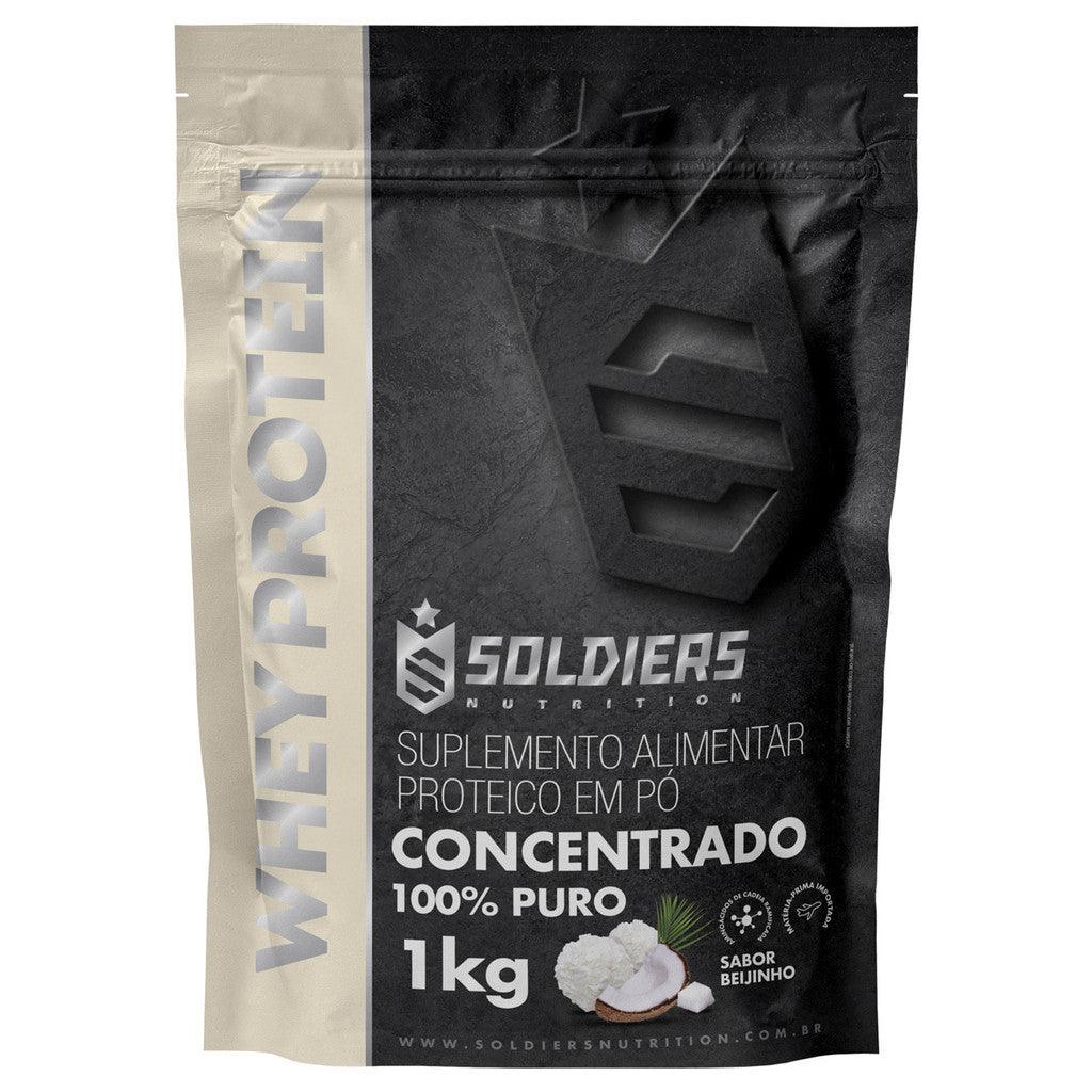 Whey Protein Concentrado 1kg - 100% Importado - Soldiers Nutrition - Tartaruga Shop